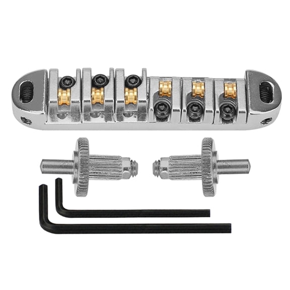 Guitar Tune O-Matic Roller Bridge & Allen Wrench with Studs Replacements