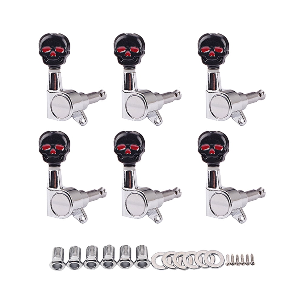 Guitar Tuner 1 Set Guitar Machine Heads 6R Tuning Peg Tuner String Key