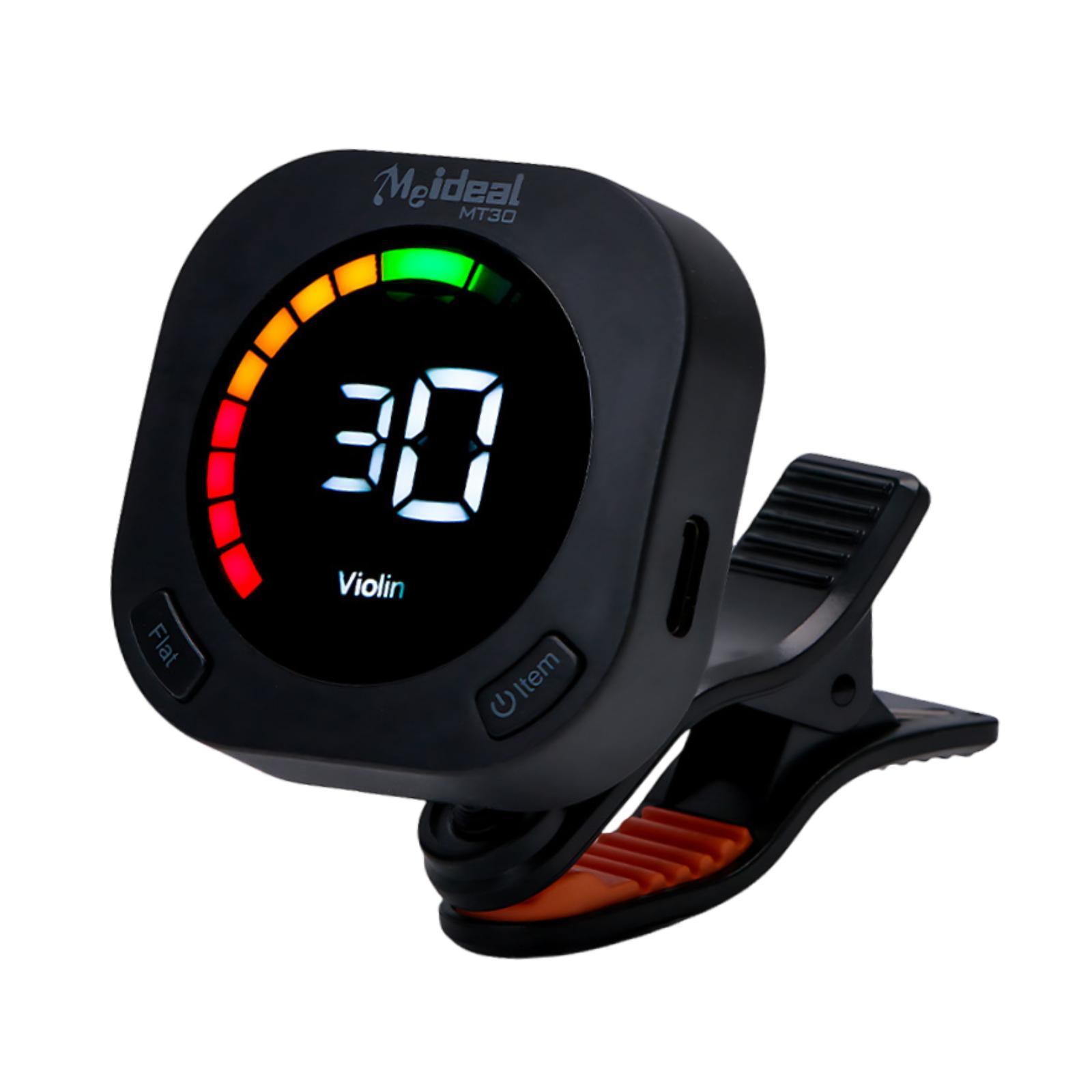 Guitar Tuner Bass Tuner Ukulele Clip on Rotatable 360 Degree ABS Material for Musicians Instrument Practice