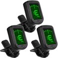 Guitar Tuner Clip On Ukulele Tuner 3 Pack for Guitar Bass Ukulele