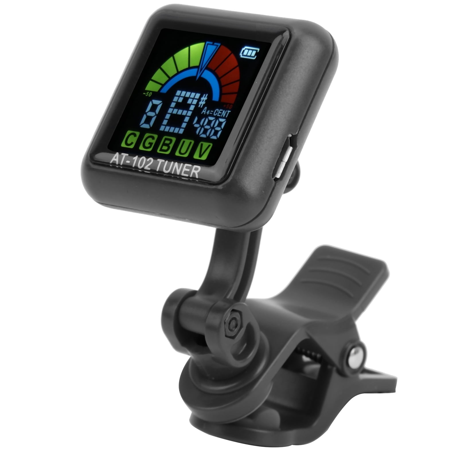 Guitar Tuner Rechargeable, Clip On Tuner With LCD Color Display With ...