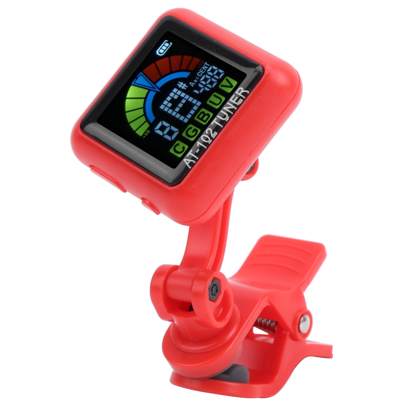 Guitar Tuner Rechargeable, Clip On Tuner With LCD Color Display With ...