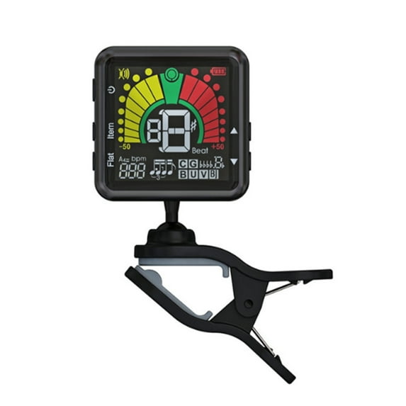 Guitar Tuner Rechargeable Tuner LCD Display Tuner Clip On Tuner Digital Tuning