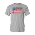 thumbnail image 1 of Guitar USA Flag Novelty DT Adult T-Shirt Tee, 1 of 2