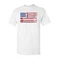 thumbnail image 1 of Guitar USA Flag Novelty DT Adult T-Shirt Tee, 1 of 5