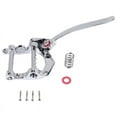 thumbnail image 1 of Guitar Vibrato Tailpiece Tremolo Flat Top Body Tremolo Unit Vibrato Bridge for , , LP, ETC Electric Guitars(Silver), 1 of 6