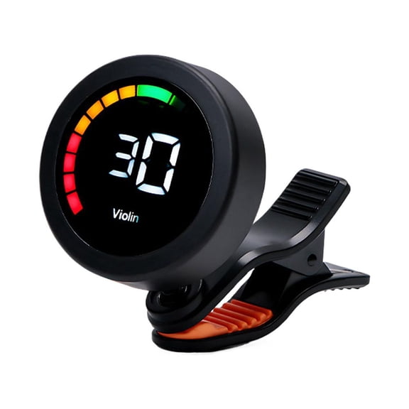 Guitar Violin Banjo Tuner Clip On Chromatic Tuner LCD Display Rechargeable,