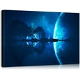 thumbnail image 1 of Guitar Wall Decor Music Wall Art Music Posters for Walls Guitar Tree Island Music Canvas Art Music Pictures Music Painting Music Bedroom Decor for Bedroom Music Room Ready to Hang 12x18, 1 of 6