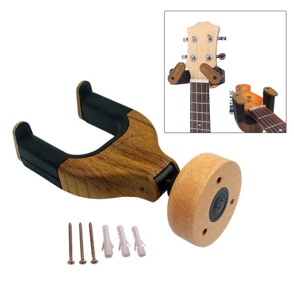 Guitar Wall Hanger Lock Rack Hook Holder Wall Mount Bracket for String Insturments Guitar Acoustic Bass
