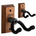 thumbnail image 1 of Guitar Wall Stand, Black Walnut U-Shaped for Acoustic & Electric Guitar 2 pack by XILAZAB, 1 of 10