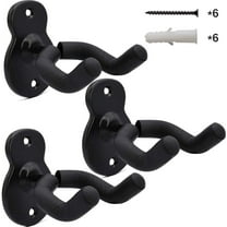 Guitar Wall Mount Hangers 3 Pack,Guitar Style Wall Holders Hooks Stands for Acoustic Electric Bass Classical Ukulele Guitars
