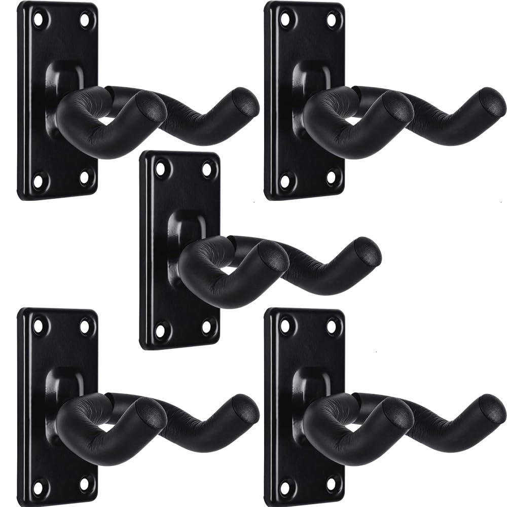 Guitar Wall Mount Hangers 5 Pack Hanging For Acoustic Electric Hanger