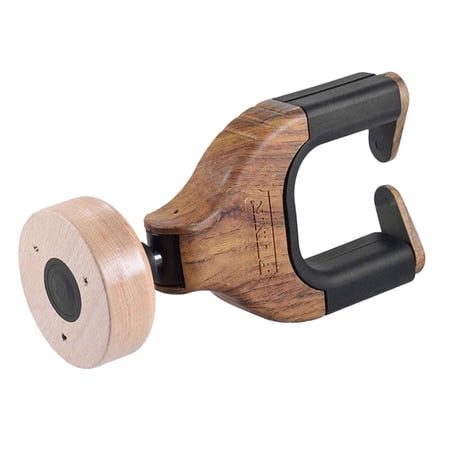 Guitar Wall Mount, Neck Lock Guitar Wall Mount hanger Holder Stand, Solid Round Base, with Mount Screws
