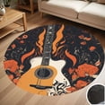 thumbnail image 1 of Guitar Wings Melody Of Music Round Carpet Living Room Bedroom Home Decoration Coffee Table Mat Lounge Rug Chair Mats, 1 of 5