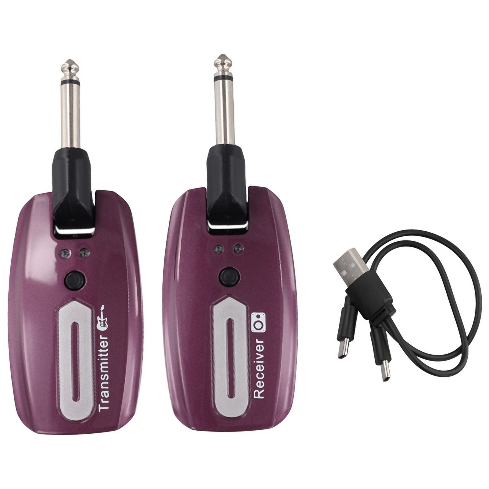 Guitar Wireless System USB Rechargeable Wireless Guitar Transmitter Receiver Electric Guitar Bass Wireless System,C