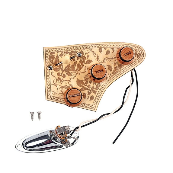 Guitar Wiring Harness Prewired Kit 5 Way Toggle 1V2T Control Knob with Socket GU241