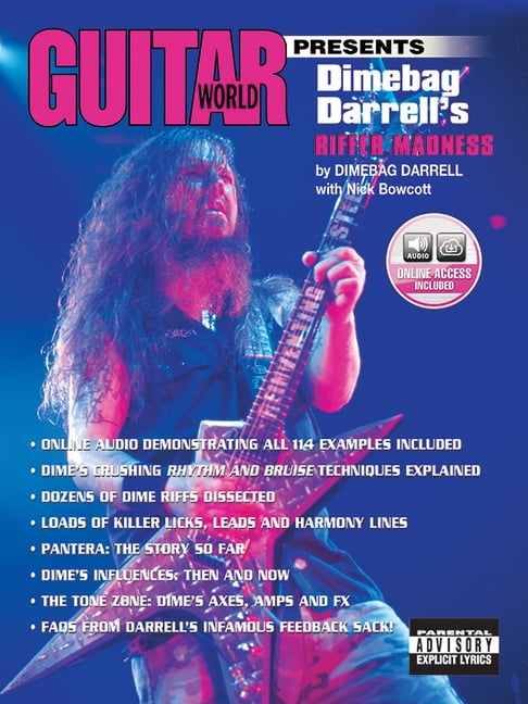 Guitar World Presents: Guitar World Presents Dimebag Darrell's Riffer Madness: Book & Online Audio (Paperback)