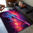 thumbnail image 1 of Guitar and City Rug 3x5 ft = 95x155 cm, 1 of 5