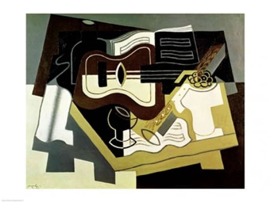Guitar and Clarinet 1920 Canvas Art - Juan Gris (24 x 18)