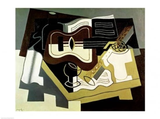 Guitar and Clarinet 1920 Canvas Art - Juan Gris (36 x 24)