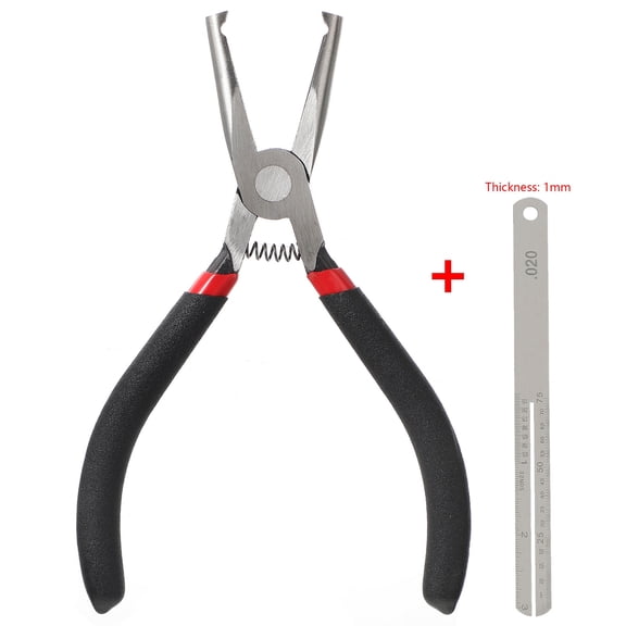 Guitar maintenance tool Guitar Fret Puller 6 Inch Angled Jaw Fret Removal Tool Smooth Fret Extraction Pliers for Guitar Repair Iron