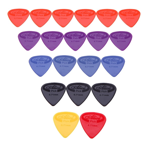 Guitar pick,20pcs 0.71mm Nylon 0.71mm Nylon Picks Hxber