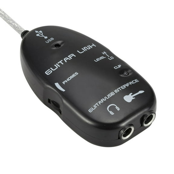 Guitar to USB Interface Cable Adapter, Record and Connect Your Guitar to PC Computer, Audio Connector for Seamless Recording Experience