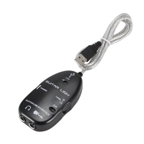 Guitar to USB Interface Link Cable Adapter Audio Connector Recorder for PC/Computer