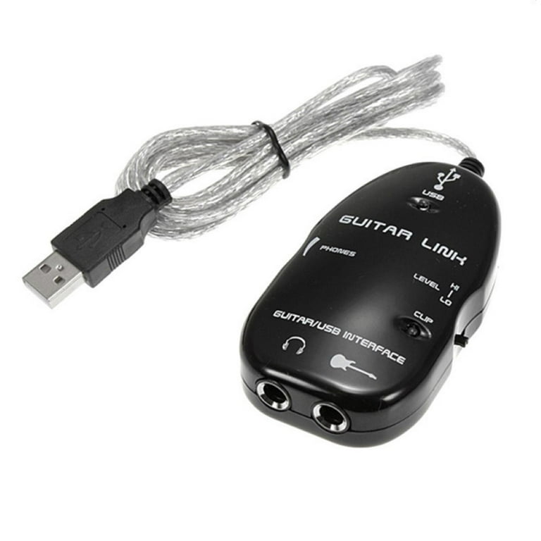 Guitar to USB Interface Link PC Audio Recording Adapter Cable Connector Cord Walmart