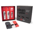 thumbnail image 1 of GuitarTek by StewMac Complete Clean + Polish Set, Guitar Cleaner, Gloss Polish & Fretboard Conditioning Oil Kit, Includes 3 Microfiber Cloths, Complete Guitar Care System, 1 of 7