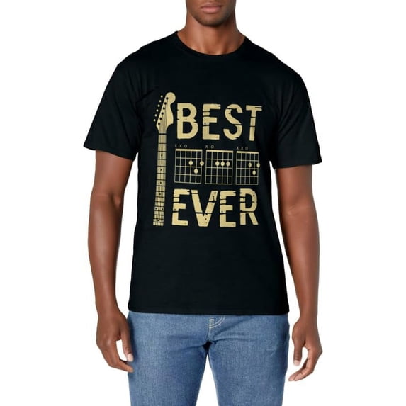 Guitarist Father Best Dad Ever D A D Chord Gifts Guitar T-Shirt