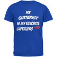 thumbnail image 1 of Guitarist is My Superhero Royal Adult T-Shirt - X-Large, 1 of 1