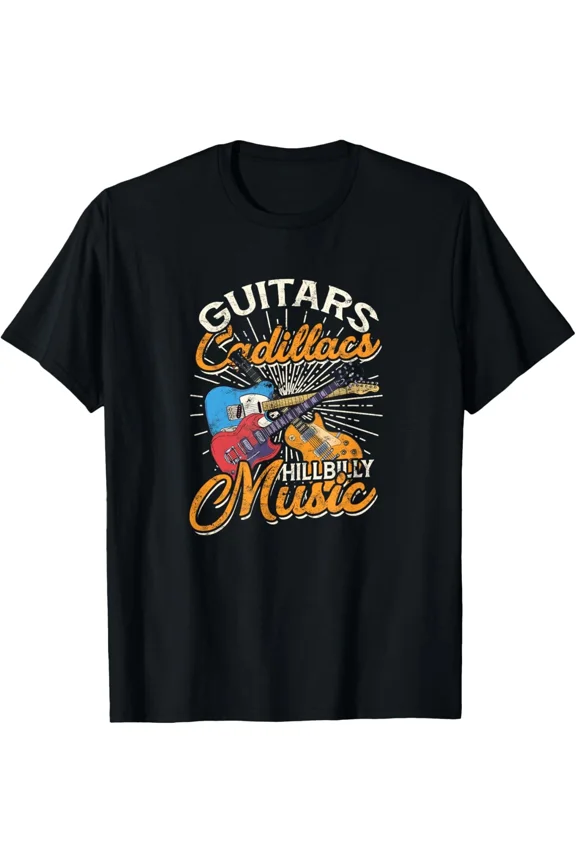 Guitars Cadillacs Hillbilly Music - Country songs music T-Shirt