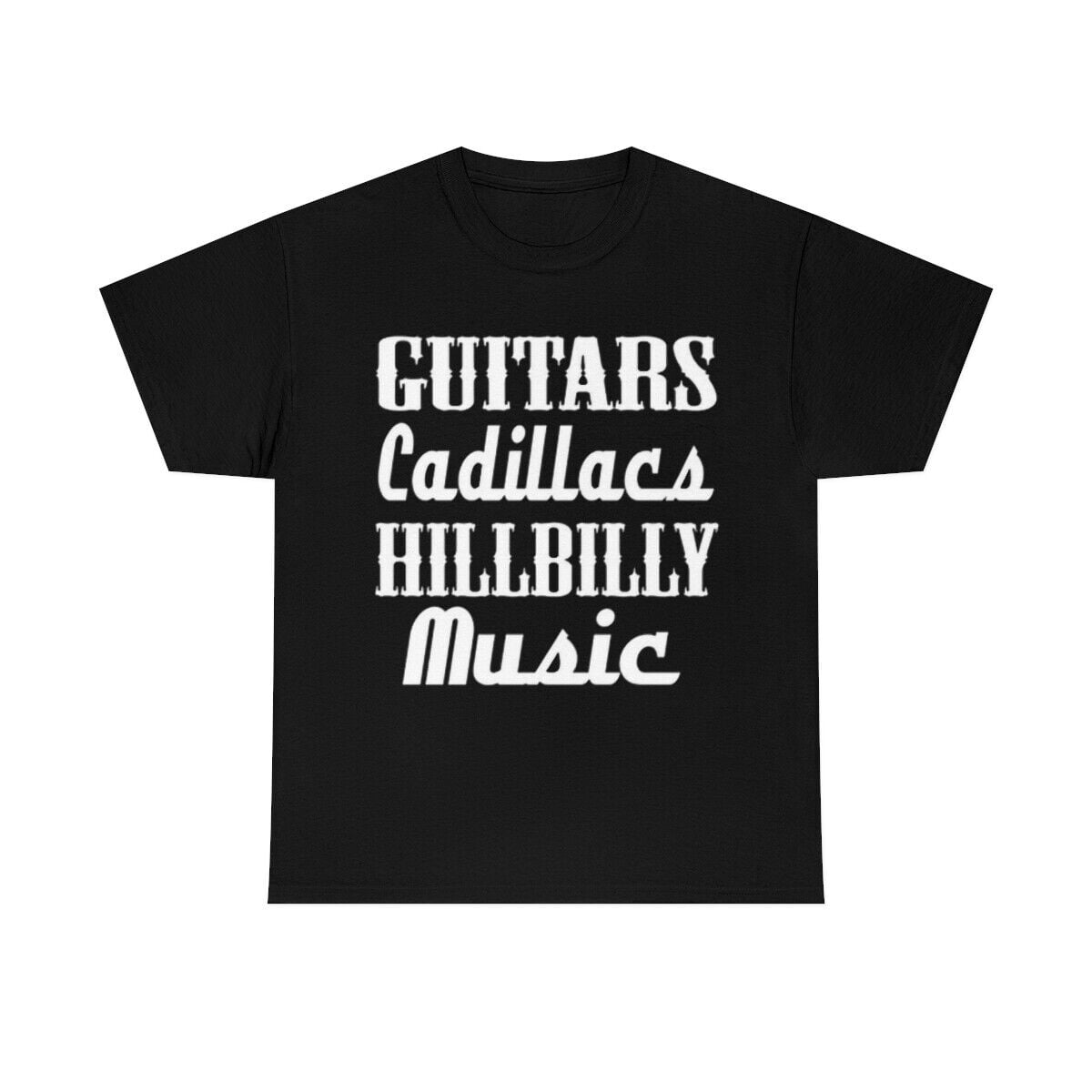 Richard Valenzuela Flying Guitar T-Shirt - Black, 100% Combed Cotton, Retail Fit