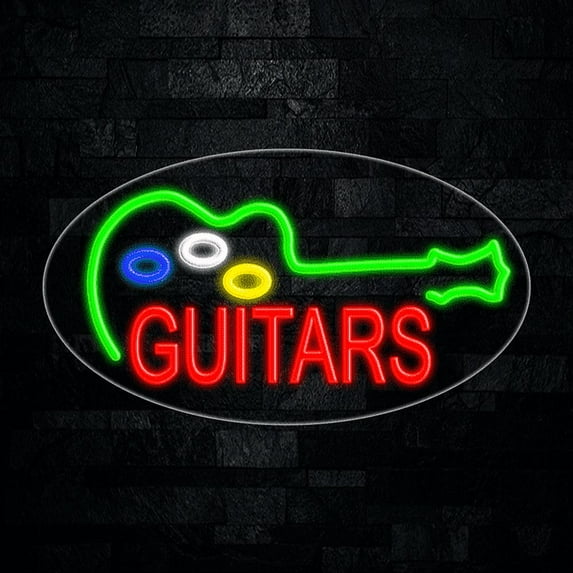 Guitars LED Neon Sign 28"L x 16"H #34217