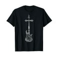 thumbnail image 1 of Guitars Music Vintage Guitar T-Shirt for Men Women Cotton Top Tee Fashion Short Sleeves, 1 of 2