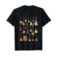 thumbnail image 1 of Guitars Music Vintage Guitar T-Shirt for Men Women Cotton Top Tee Fashion Short Sleeves, 1 of 2