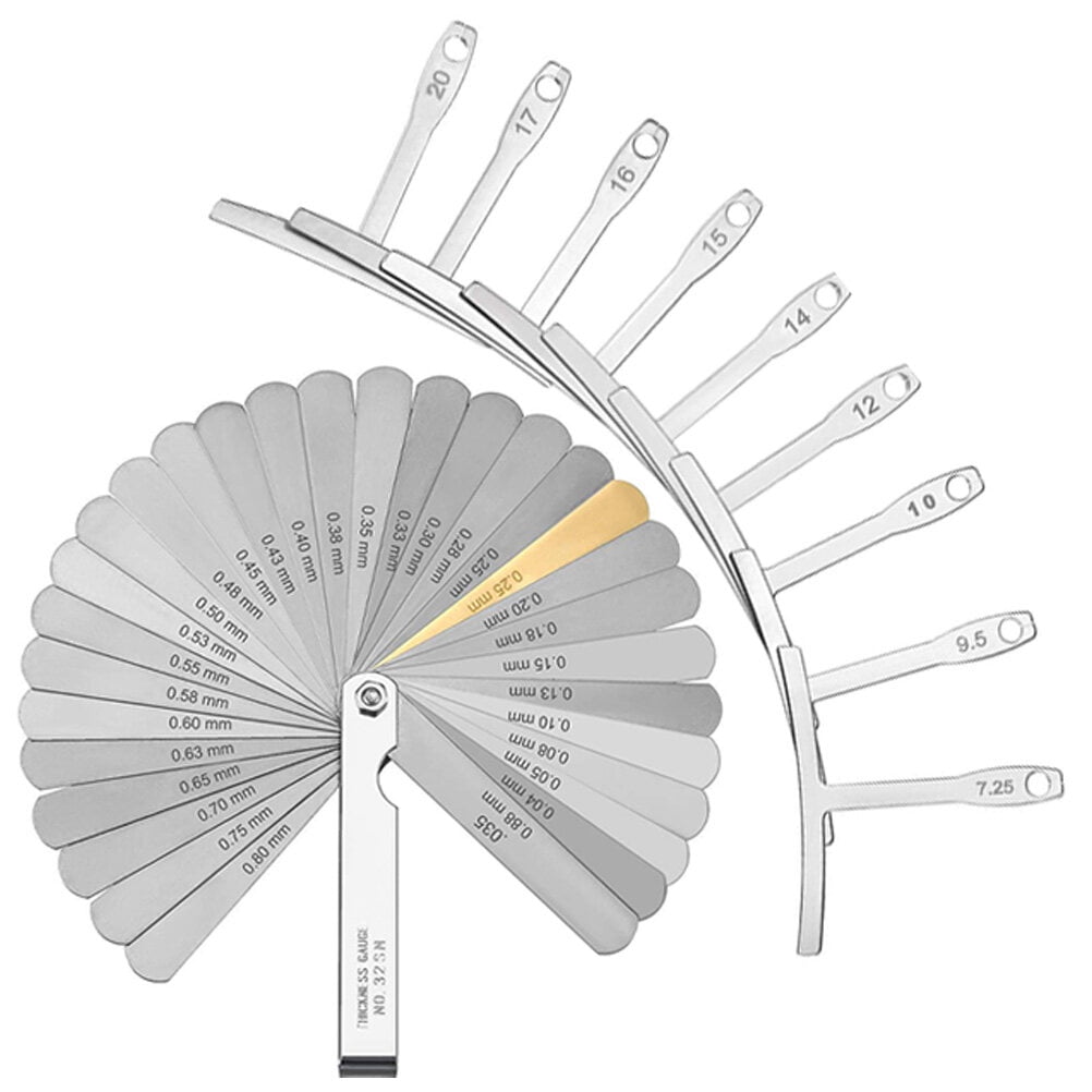 Guitars Radius Gauge for Guitar Guitar Feeler Gauge Ruler Understring
