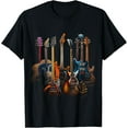 thumbnail image 1 of Guitars guitarists gift Men Women Adult T-Shirt, 1 of 7