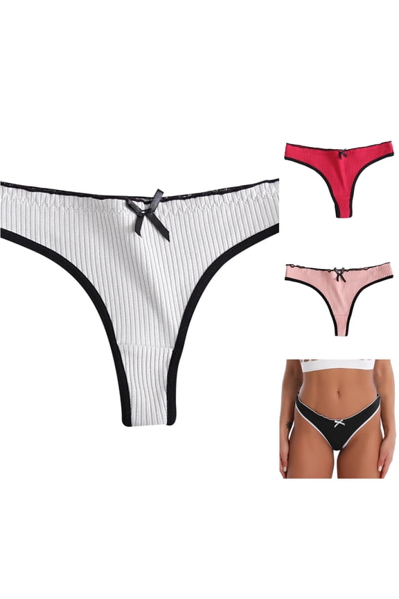 Custom Low Waist Striped Tangas Show Bikini Custom Thongs Women Underwear Panties Thong Sheer Shorts Postpartum Underwear for Women after Birth Pack of Thongs Women Remote Control Panties