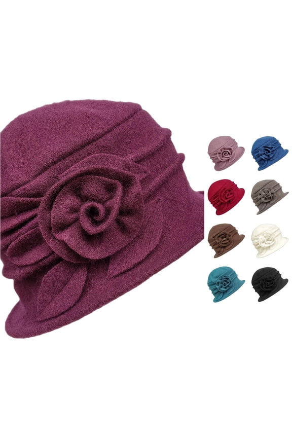 Floral Cloche Hat for Women 1920s Winter Accessory Elegant Winter Headwear Bucket Hat 5 Blue Bucket Hat Sailor Hat Slouch Hat Men 62 Men's Hat Summer Bucket Hat 57 Women's Hat Elegant