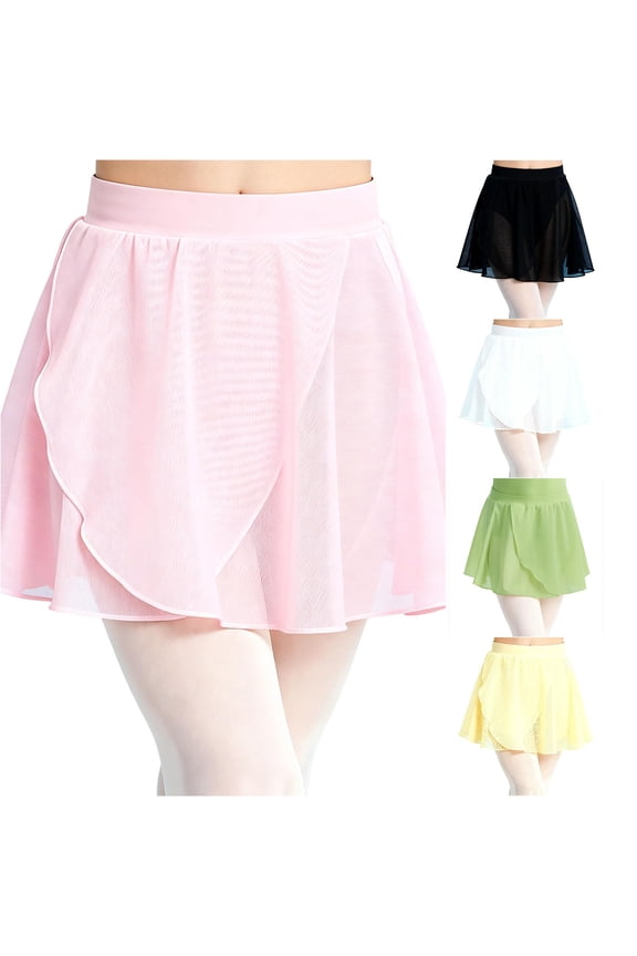 Girls Dance Practice Skirt Ballet Tutu with Elastic Waist Soft Mesh Layered Performance Skirt for Ballet Training and Recital Dress Kids Girl Baby Holiday Dress Cat Kids Dress plus Size