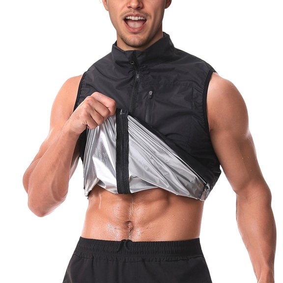 Guitiannn High Intensity Workout Sauna Vest for Compression Shirt Enhanced Sweat Thermogenic Training Gear Men Sweat Workout Men's Body Vest Compression Men 3xl Posture T Shirts Men Body Shirt