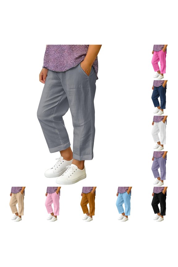 Kids Capri Pants Summer Casual Wide Leg Elastic Waist Cropped Pant Beach for Girls Boys Baby Girl Long Pants Softball Pants Girls Cancer Leggings for Girls Kids Sweats Cat Toddler Clothes