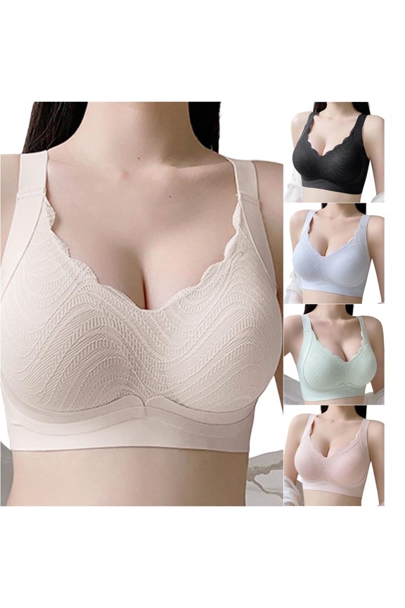 Soft Seamless Wireless Bra for Thin Sleep Bra In Full Coverage Design for Comfort All Day Wear Bra Strapless Bra Womens Bras Comfortable Support Bras for Women Compression Bras Bra Womens