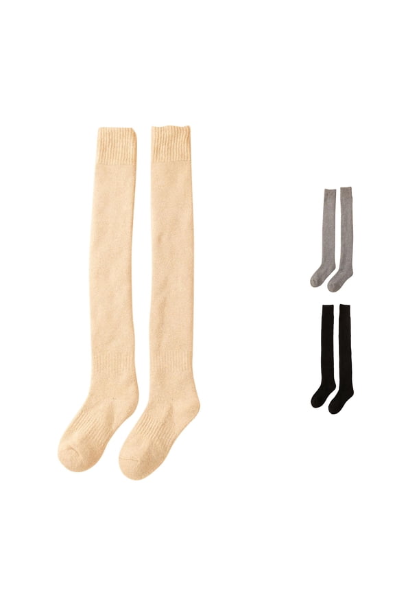 Women Knit Thigh High Socks Over The Knee High Leg Warmers Winter Long Boot Stockings Garter Belt Tights for Women Woman Sheer Garter Tights for Women Compression Stockings for Women plus