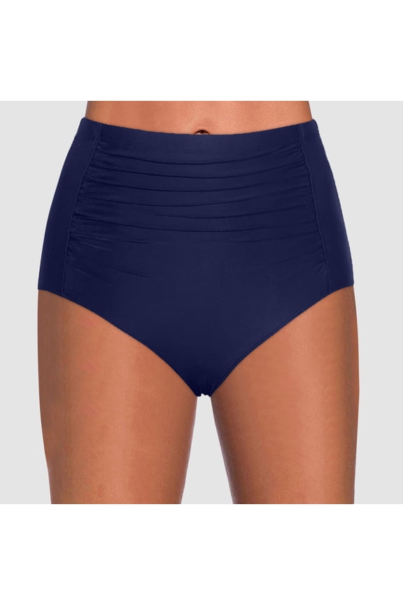 Women Print Hight Waist Brazilian Bikini Bottom Swimwear Briefs Beachwear Brazilian Bikini Bottom Side Tie Thong Bathing Swimbottom Swimming Pants Board Shorts for Women Swimming Suit for
