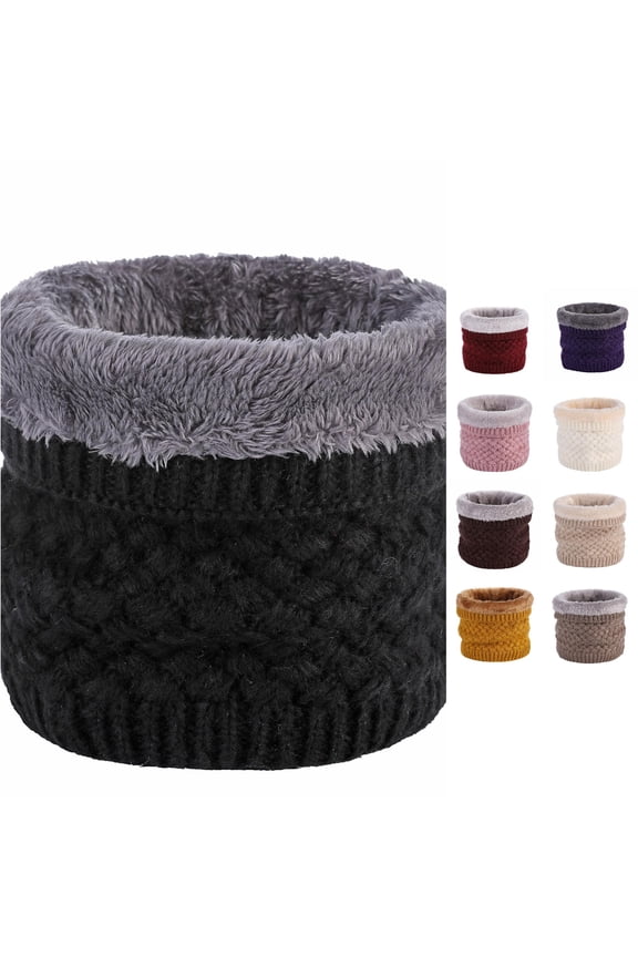 Women Winter Neck Warmer Gaiter Double Layer Soft Lined Thick Knit Scarf Windproof Neck Gaiter Women Snood Scarf Neck Warmer Satin Scarf for Natural Hair Men Turtle Neck Warmer Knit Neck