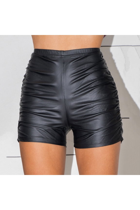Women's Casual Summer Comfortable Fashion Leather Tight Leisure Outdoor Shorts Gradual Shorts Women Shorts and Top Set for Women Extra Long Short Sleeve T Shirts for Women Short Formal