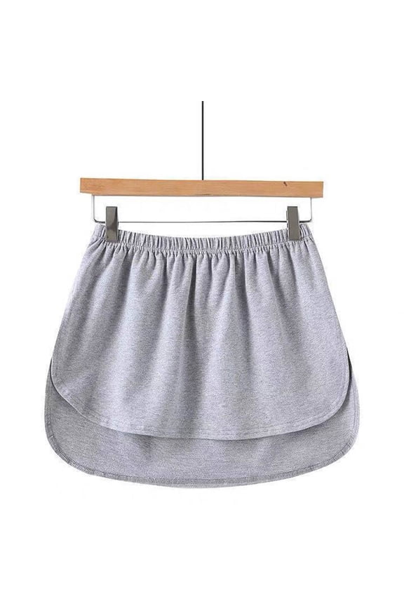 Women's Underskirt Lower Skirt Sweep Shirt Extension Skirt With Buttons Shirt For Women Spandex Skirts for Women, Size M